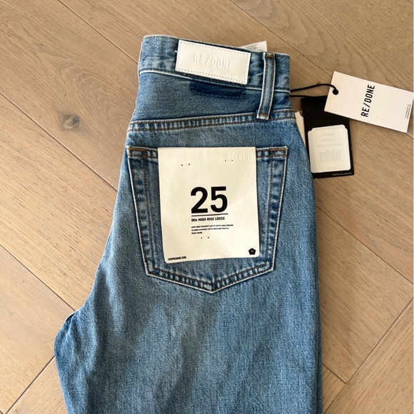 NWT Re/Done 90s high rise loose size 25 - Picture 7 of 10